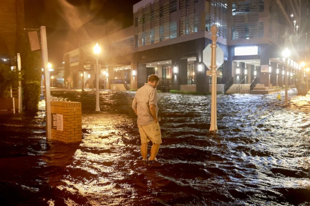 Inundaciones repentinas en la Bahía de Tampa por el huracán Milton