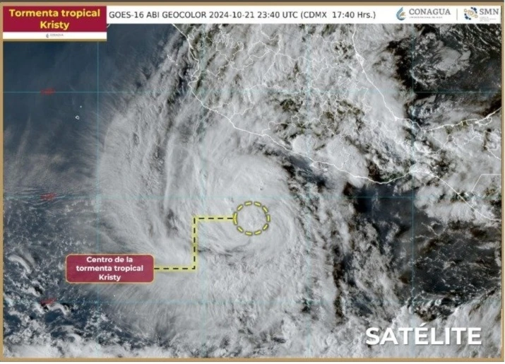 Tormenta Kristy se forma en costas del suroeste mexicano