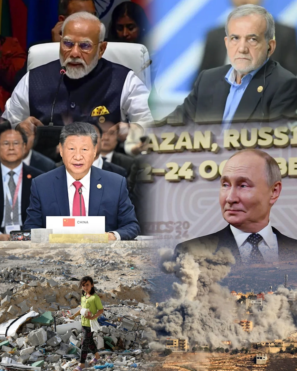 Líderes del Brics abogan por la paz en el Medio Oriente