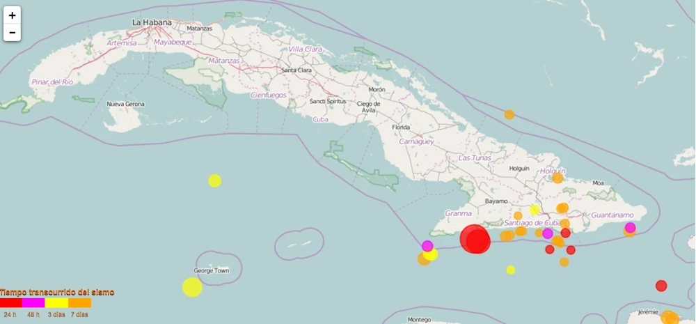 Sismos de 6 y 6.8 grados estremecen oriente de Cuba