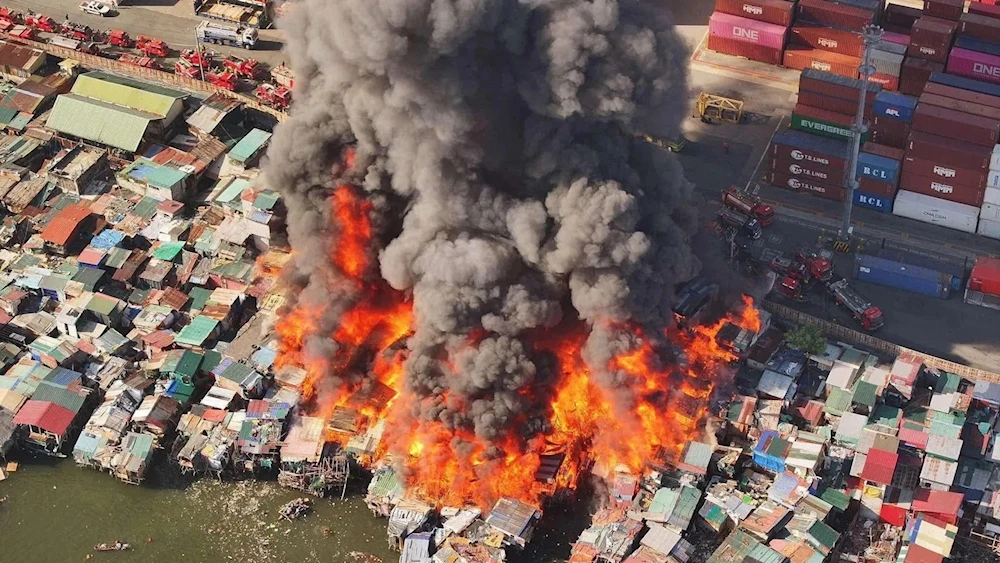 Segundo incendio en una semana acaba con cientos de casas en Manila