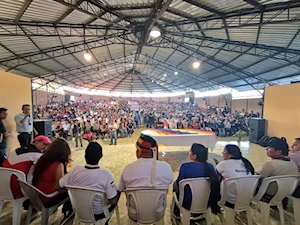 Manifestantes de la provincia de Napo, Ecuador, realizan asambleas y tomas para frenar construcción de cárcel de máxima seguridad