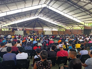 Manifestantes de la provincia de Napo, Ecuador, realizan asambleas y tomas para frenar construcción de cárcel de máxima seguridad