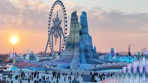 El parque de hielo más grande del mundo abre en China: Harbin Ice-Snow World celebra su 26.ª edición con un homenaje a los Juegos Asiáticos de Invierno 2025