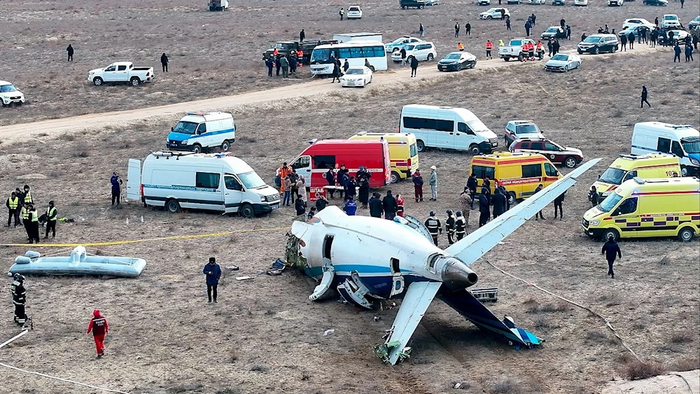 Informan sobre explosión antes de accidente de avión en Kazajistán