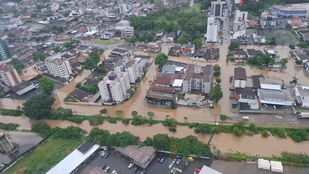 Fuertes lluvias al sur de Brasil dejan a 1.300 personas sin viviendas