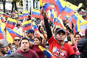 Venezuela marcha pacíficamente en las calles de Caracas por la paz de Venezuela