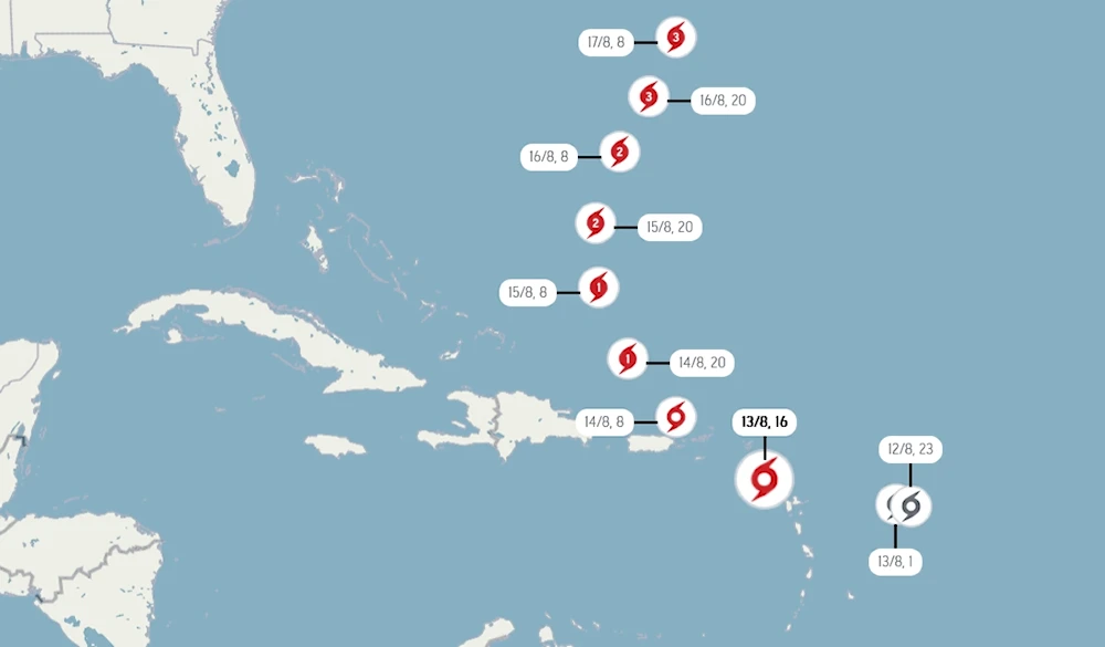 Tormenta tropical Ernesto se dirige a Puerto Rico
