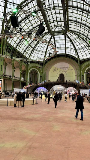 Instalación de la Cumbre de Inteligencia Artificial en París, Francia