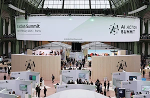 Instalación de la Cumbre de Inteligencia Artificial en París, Francia