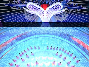 Sorprendentes coreografías brillaron en la clausura de los IX Juegos Asiáticos de Invierno