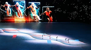 Sorprendentes coreografías brillaron en la clausura de los IX Juegos Asiáticos de Invierno