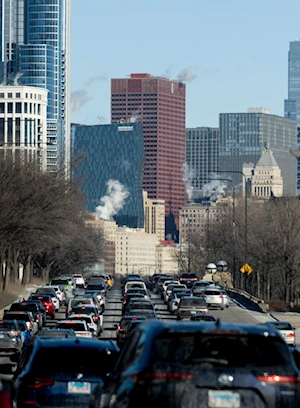 Frío polar se sintió este 18 de febrero en la ciudad estadounidense de Chicago, Illinois, en donde las temperaturas llegaron a menos 28 grados Celsius