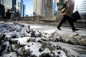 Frío polar se sintió este 18 de febrero en la ciudad estadounidense de Chicago, Illinois, en donde las temperaturas llegaron a menos 28 grados Celsius