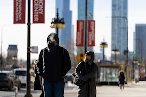 Frío polar se sintió este 18 de febrero en la ciudad estadounidense de Chicago, Illinois, en donde las temperaturas llegaron a menos 28 grados Celsius