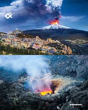 El volcán Etna, en Italia, vuelve a demostrar su imponente fuerza con nueva erupción