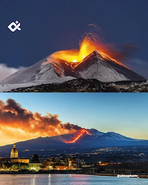 El volcán Etna, en Italia, vuelve a demostrar su imponente fuerza con nueva erupción