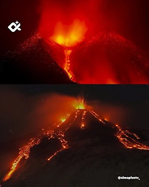 El volcán Etna, en Italia, vuelve a demostrar su imponente fuerza con nueva erupción