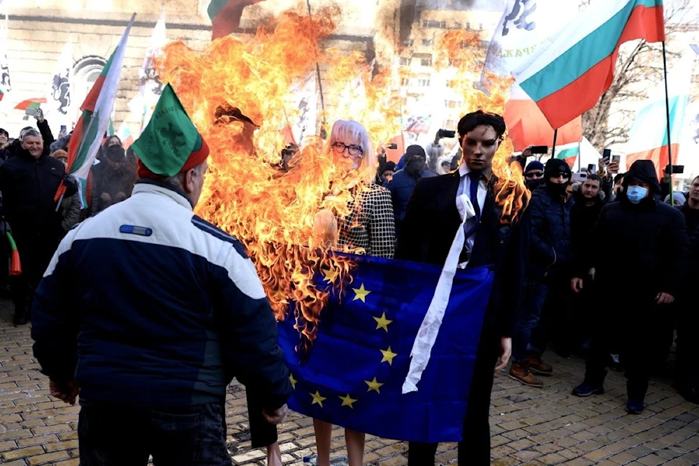Manifestantes atacaron oficina de la Unión Europea en Bulgaria