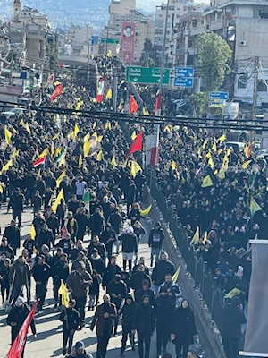 Homenaje multitudinario a los líderes de la Resistencia de Líbano