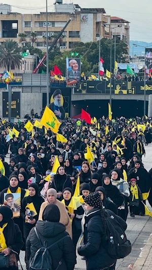 Homenaje multitudinario a los líderes de la Resistencia de Líbano