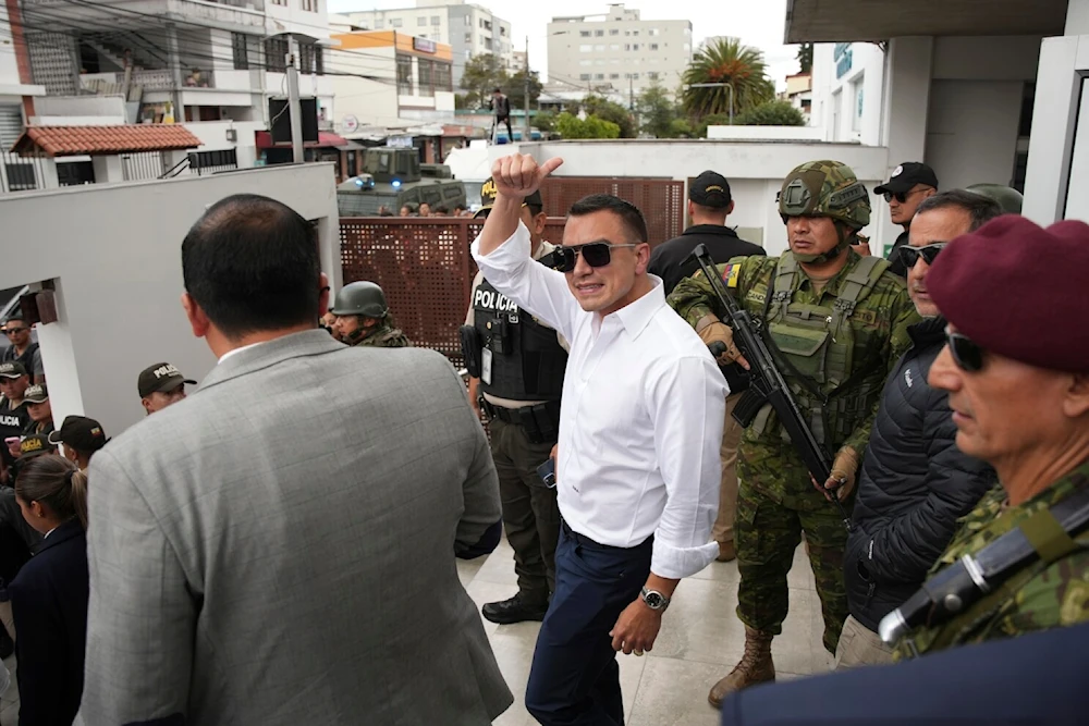 Noboa asegura que Ecuador está «viviendo una guerra» por criminalidad