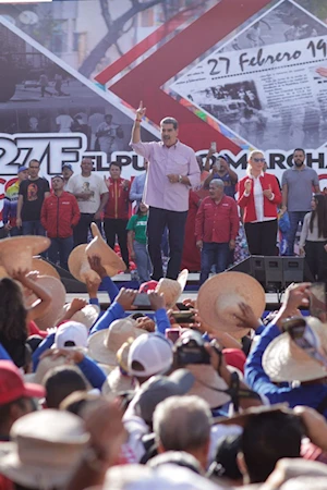 En imágenes: Venezolanos se manifestaron contra el colonialismo el 27 de febrero