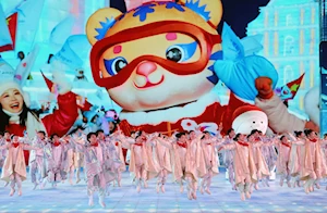 Espectáculo de hielo y nieve en China: Harbin inaugura los Juegos Asiáticos de Invierno con 1.200 atletas de 34 países