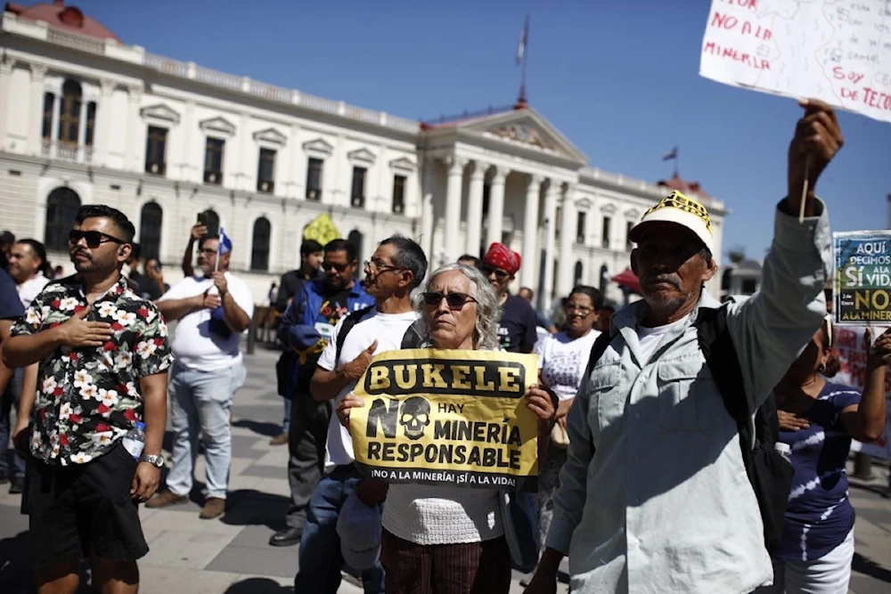 Protestas en El Salvador contra la ley minera de Bukele