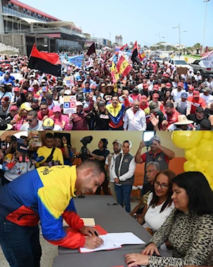 Masivas marchas populares en Venezuela respaldan inscripciones del GPP Simón Bolívar de cara a las elecciones de 2025