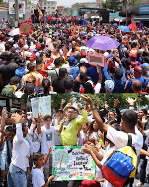 Masivas marchas populares en Venezuela respaldan inscripciones del GPP Simón Bolívar de cara a las elecciones de 2025