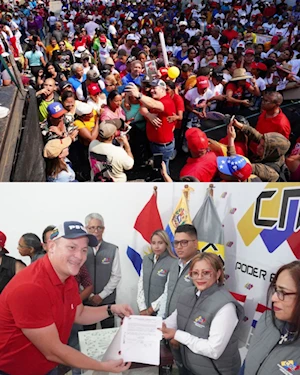 Masivas marchas populares en Venezuela respaldan inscripciones del GPP Simón Bolívar de cara a las elecciones de 2025