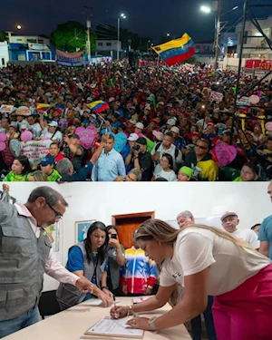 Masivas marchas populares en Venezuela respaldan inscripciones del GPP Simón Bolívar de cara a las elecciones de 2025