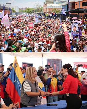 Masivas marchas populares en Venezuela respaldan inscripciones del GPP Simón Bolívar de cara a las elecciones de 2025