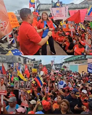 Masivas marchas populares en Venezuela respaldan inscripciones del GPP Simón Bolívar de cara a las elecciones de 2025
