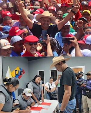 Masivas marchas populares en Venezuela respaldan inscripciones del GPP Simón Bolívar de cara a las elecciones de 2025