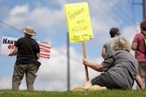 Más de 1.200 manifestaciones bajo el lema "¡Manos Fuera!" se llevaron a cabo en los 50 estados de Estados Unidos, en rechazo a las políticas de la administración Trump y el asesor Elon Musk