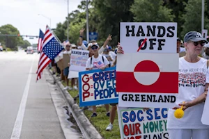 Más de 1.200 manifestaciones bajo el lema "¡Manos Fuera!" se llevaron a cabo en los 50 estados de Estados Unidos, en rechazo a las políticas de la administración Trump y el asesor Elon Musk