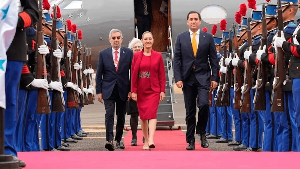 Claudia Sheinbaum llega a Honduras para la IX Cumbre de Celac