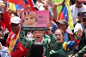 ¡Liberen a Maikelys!: miles de personas salieron a las calles de Caracas este 1ero de mayo para acompañar a la clase obrera, y pedir la liberación de Maikelys, una niña de dos años secuestrada por el gobierno de EEUU