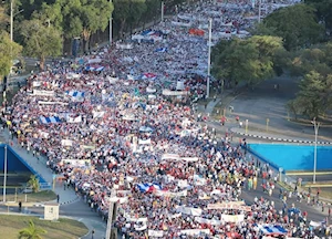 600.000 habaneros tomaron la Plaza de la Revolución este primero de mayo