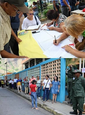 Venezuela a un paso de las elecciones del 25-M: Un recorrido fotográfico del simulacro electoral 2025