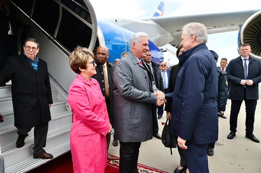 En San Petersburgo presidente de Cuba, primera parada en Rusia