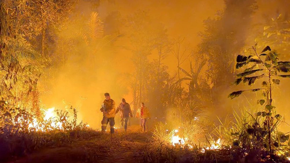 Incendios forestales en Bolivia permanecen activos a pesar de lluvias