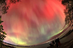 Impresionantes auroras boreales visibles en varios países en medio de una tormenta solar