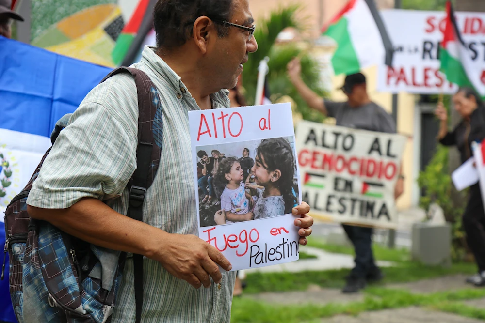 Salvadoreños exigen cese de agresiones contra Líbano y Palestina