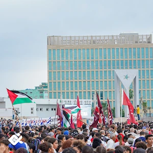 Cuba repudia la agresión israelí en Medio Oriente: miles de jóvenes marcharon en La Habana en solidaridad con el pueblo de Palestina