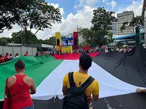 Pueblo venezolano marchó en solidaridad con Palestina y el Líbano