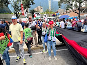 Pueblo venezolano marchó en solidaridad con Palestina y el Líbano