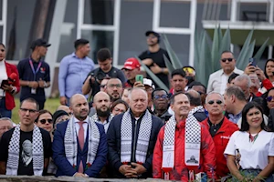 Venezuela iza la bandera de Palestina en lo alto del parque nacional Warairarepano